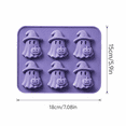 thumbnail image 3 of Ghost Silicone Mold – 3D Cute Ghost Chocolate Candy Mould Non-Stick 6-Cavity Flexible Tray, Durable Food-Grade Silicone, Easy Release Design for Jelly, Pudding, Ice Cubes and Crafts, 3 of 6