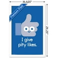 thumbnail image 3 of DaVid Olenick - I Give Pity Likes Wall Poster, 14.725" x 22.375", Framed, 3 of 5
