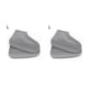 thumbnail image 4 of Wosthever Cubierta de zapatos Protector de zapatos impermeable de silicona Cubrezapatos antideslizantes resistentes al desgaste, gris, L Gris L 2piezas Wosthever CBP177694, 4 of 6