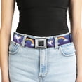 thumbnail image 5 of Buckle-Down Belt, Seatbelt Buckle Belt, Unicorns Rainbows Stars Blue Purple, 30 to 44 Inches, 5 of 9