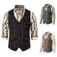 thumbnail image 3 of Wholesale Retro Men's Suit Vest Spring And Summer New Tweed Amekaji British Plus Size Vest, 3 of 3