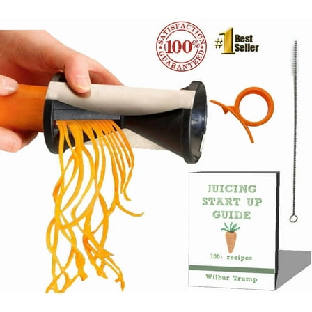 #1 Zoodle Magic Veggie Spiralizer   Bonus Pack - Ebook   Cleaning Bush  