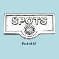 thumbnail image 2 of 25 Switch Plate Tags SPOTS Name Signs Labels Chrome Brass | Renovator's Supply, 2 of 2