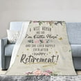 thumbnail image 5 of Retirement Gifts for Women, Retired Gifts for Women, Funny Retirement Gifts for Teacher, Happy Retirement Gifts Ideas for Nurses Police Coworkers, Female Retirement Gifts Blankets 60"×50", 5 of 6