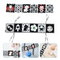 thumbnail image 3 of EeaseCA 2pcs Baby Cloth Book Pram Toy High Contrast Baby Toy Enlightenment Cloth Book, 3 of 7