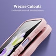 thumbnail image 5 of for Samsung Galaxy Z Flip 5 Case, Cute Samsung Z Flip 5 Case Wavy Aesthetic Curly Wave Frame Case for Women Men Slim Soft TPU Shockproof Protective Bumper Cover, Pink, 5 of 9