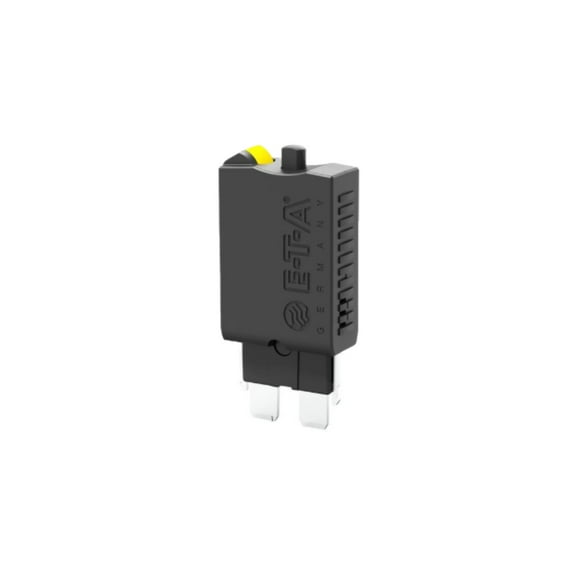 1170-21-20A Thermal Single Pole Automotive Circuit Breaker, Plug-In Mount, 20A, IP00/IP40, ETA
