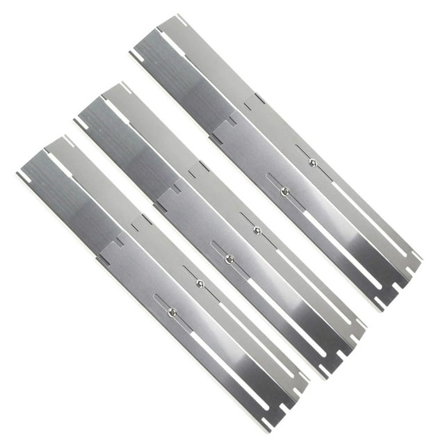 bedienty Diffuseurs de Chaleur en Fer Inoxydable Dompteur de Flamme Offre une Cuisson Efficace avec Grille Universelle Réglable Couvercle de Brûleur de Gril 4 Pcs 11,75 Pouces