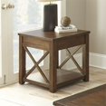 thumbnail image 2 of Steve Silver Table d'Appoint Carrée en Bois 24 Pouces en Chêne Moka Brun, 2 of 4