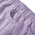 thumbnail image 2 of Lovskoo Women's Cotton And Linen Pants Solid Color Casual Pocket Loose Trousers Wide Leg Pants for Women Purple, 2 of 9