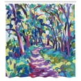 thumbnail image 3 of Ambesonne Fine Art Shower Curtain, Woodland Nature Colorful, 69"Wx75"L, Multicolor, 3 of 3