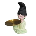 thumbnail image 1 of Adorno de niña antigua china moderna, decoración de almacenamiento, artesanía, estatua artística para con bandeja, 1 of 9