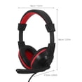 thumbnail image 2 of Phenofice Écouteurs Stéréo Filaires Rouges avec Micro Casque de Jeu Rembourré Réglable pour Ordinateur Réduction de Bruit, 2 of 8