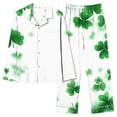 thumbnail image 2 of Censtreet Womens Pajamas Set 2 Piece Button Down Pjs Soft Long Sleeve Top and Pants Sleepwear Set Lounge Sets, 2 of 7