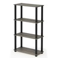 thumbnail image 1 of Estante expositor Furinno Turn-N-Tube de 4 niveles, roble francés, 1 of 6