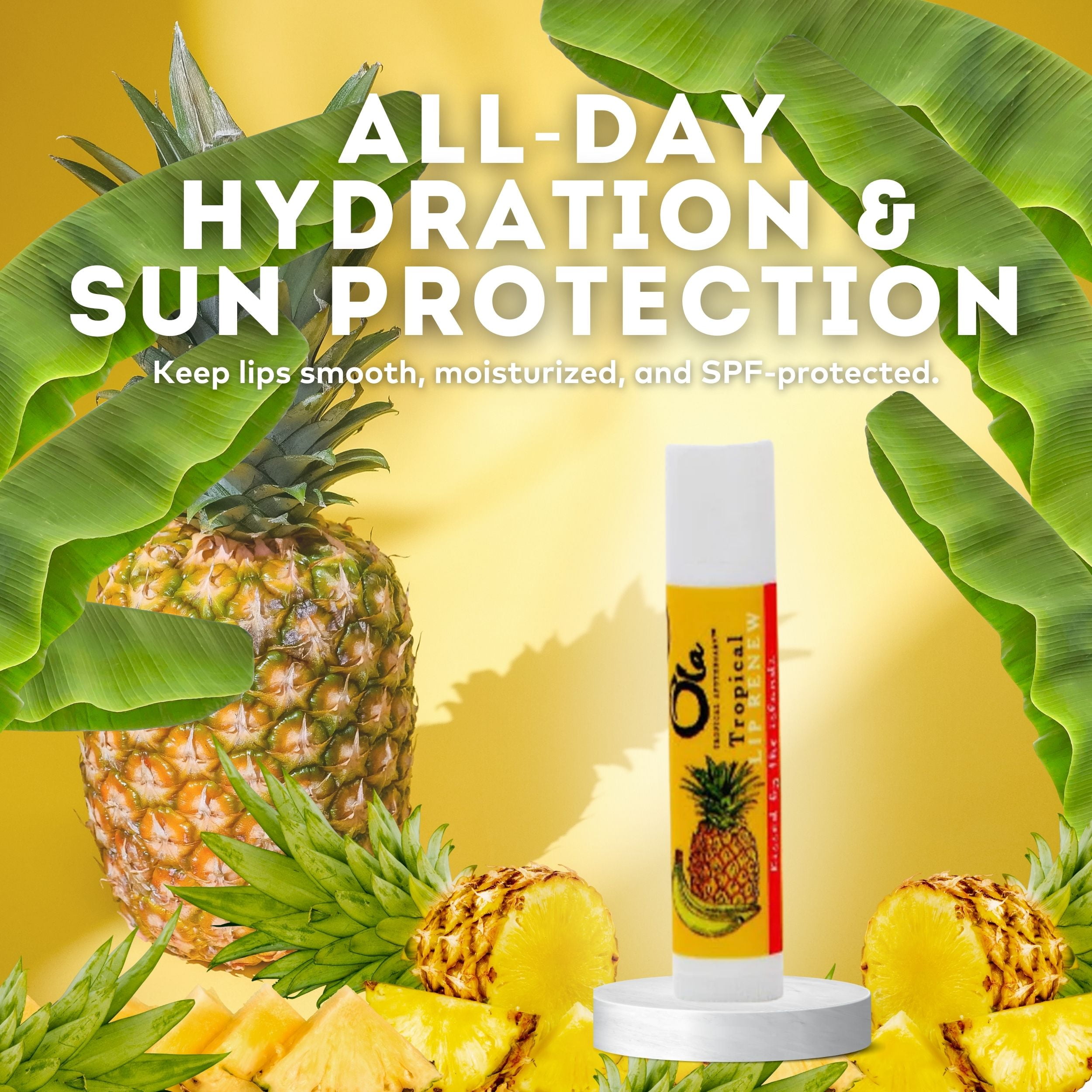 Ola Tropical Apothecary Tropical Lip Renew - Tropical Smoothie Lip Balm - 3PK