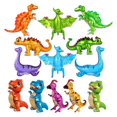 thumbnail image 2 of Globo de película de aluminio con forma de dinosaurio estéreo 4D, tiranosaurio, triceratops, pterosaurio, estegosaurio, lindo globo de montaje con forma de tiranosaurio rex, 2 of 4