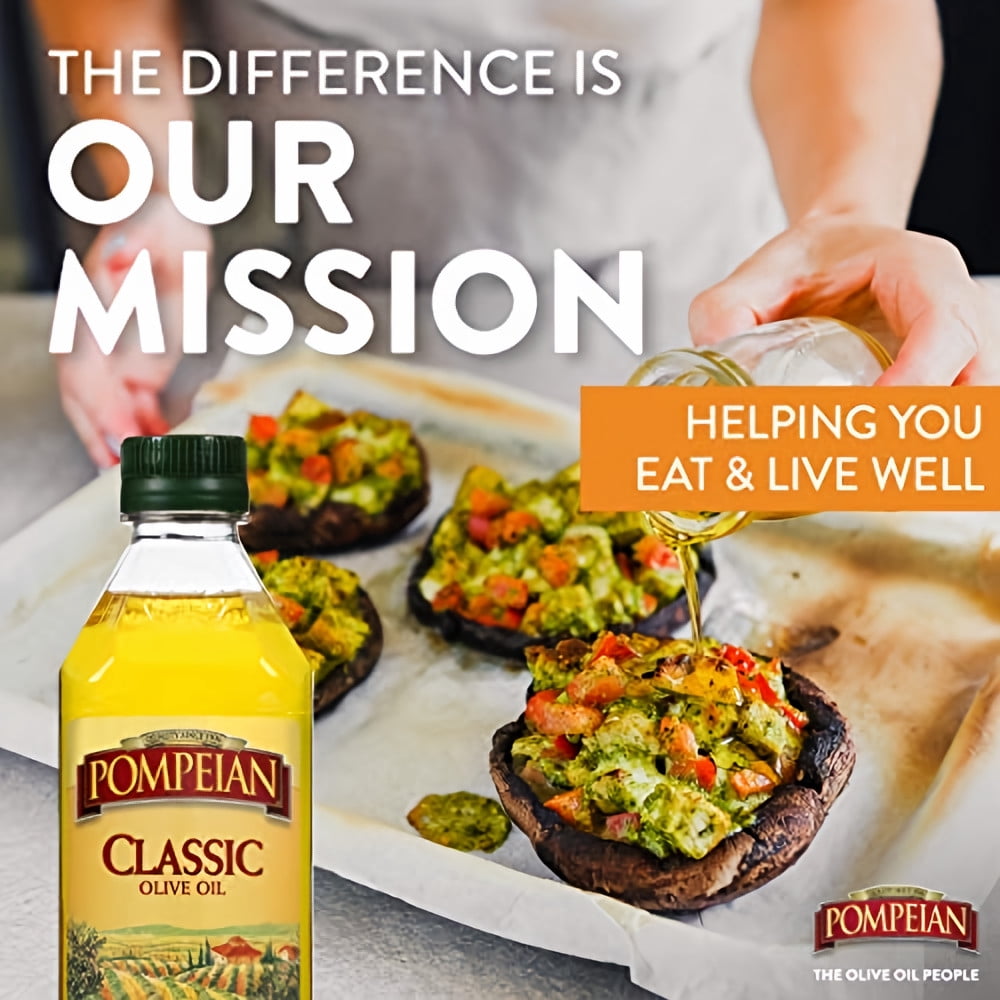 Pompeian Classic Olive Oil Mild 16 fl oz (Pack of 5)