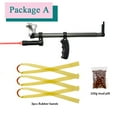 thumbnail image 3 of Runzkzy Outdoor Alloy Slingshot Flat Leather Rubber band Slingshot Device Catapults, 3 of 13