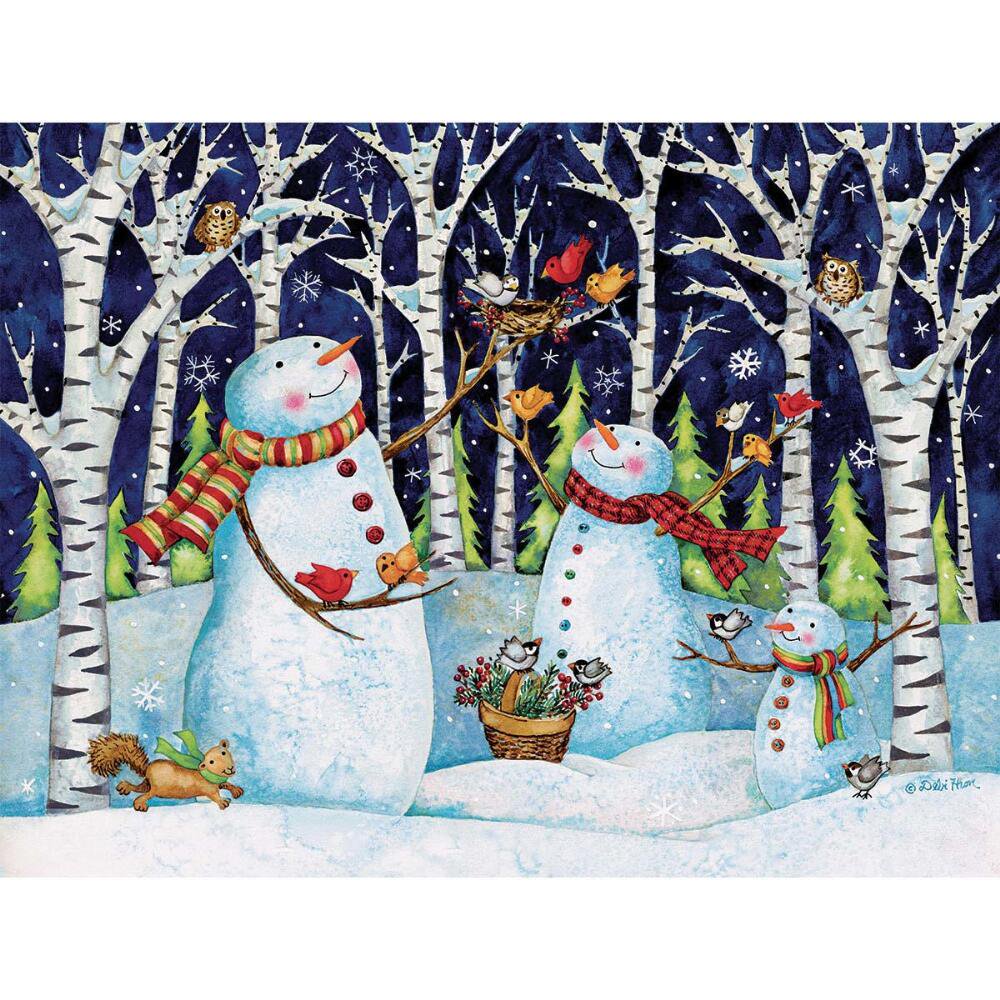 Lang Birch and Snowmen 500 Piece Jigsaw Puzzle