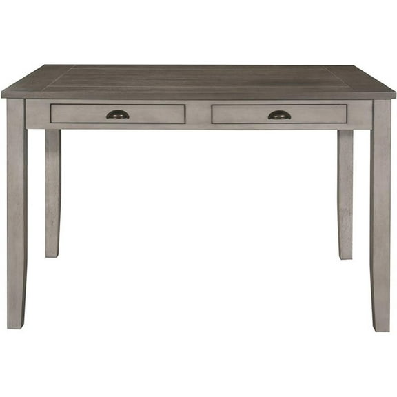 Pemberly Row Counter Height Dining Room Table in Brown and Light Gray