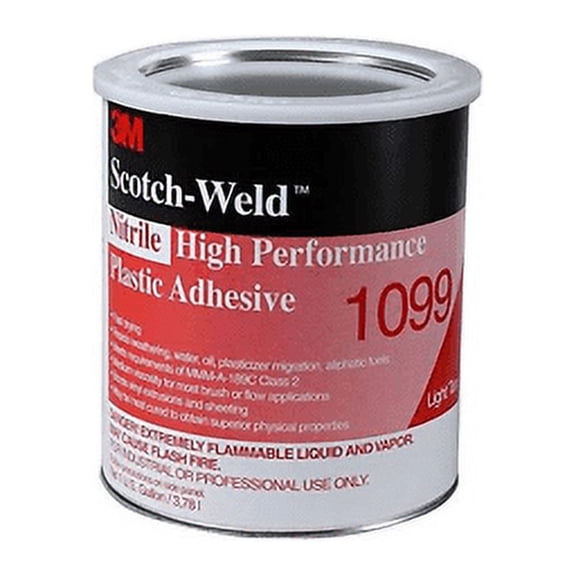 3M Nitrile High Performance Plastic Adhesive 1099 Tan, 1 Gallon