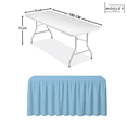 thumbnail image 3 of Mantel Bambalina Para Mesa De 1.80 x 0.75 Colores Azul Cielo, 3 of 5