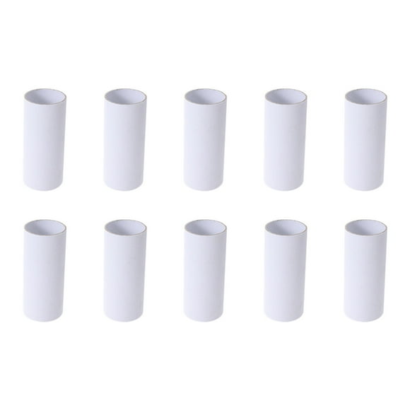 MIANGASTORE 20PCS DIY Cardboard Tubes Craft Coloring Decorating White Blank Paper Tube for Classroom Kindergarten Kids Toddler
