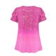 thumbnail image 5 of Camisas de Cuello de Tripulación de Manga Corta para las Mujeres Plisado Mangas de Ruffle, Cuello Redondo Casual Primavera Y Blusa de Verano, 5 of 7