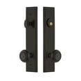 thumbnail image 5 of Grandeur Carr  Tall Plate Single Cylinder One Piece Knobset with Parthenon Knob, 5 of 6
