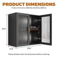 thumbnail image 5 of Wall Cabinet with Acrylic Glass Doors, Display Cabinet with Adjustable Shelf, Laundry Room Wall Mounted Cabinet, 5 of 6