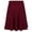 Red, variant on TiaoBug Big Girls Knee Length Skater Skirts Solid Color A-Line Full Circle Stretchy Skirt for Party Black 6