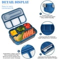 1300ML Bento Lunch Box ,4 Compartments BPA Free Bento Box Sealed Leak