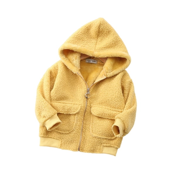 XYAIYT Girls Fleece Jackets Zip Up Hooded Child Warm Coat with Pockets Toddler Fashion Casual Fall Winter Outerwear