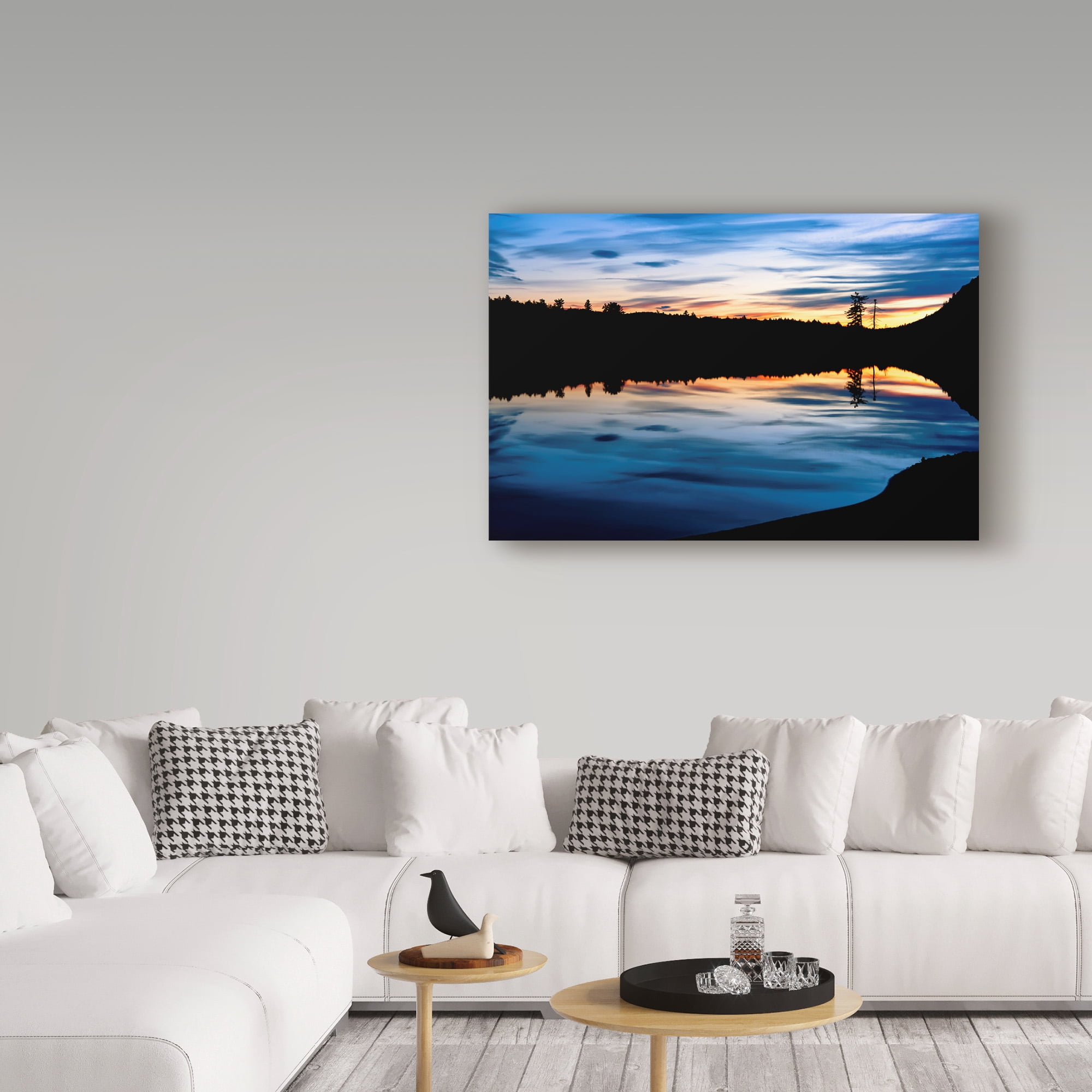 Trademark Fine Art 'Silhouetted Landscape' Canvas Art by Anthony Paladino