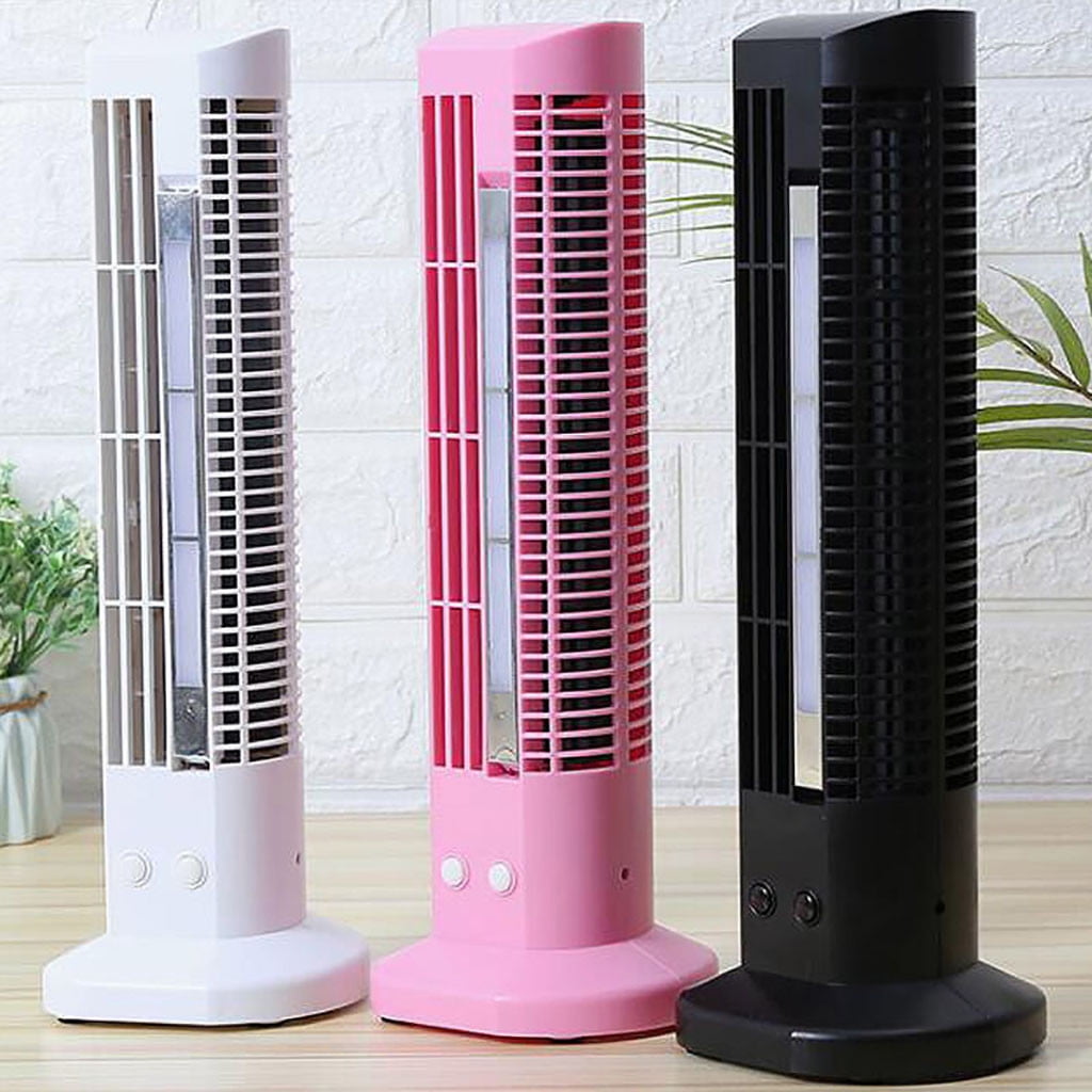 Desk Fan, Small Quiet Bladeless Fan 12 Inch USB Table Fan, Portable Rechargeable Battery Operated Fan with Touch Control 2 Cooling Speeds, Personal Desktop Fan for Bedroom Office Home