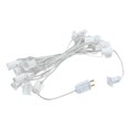 thumbnail image 3 of 25 Foot C9 LED Outdoor Lighting Patio Christmas String Light Set, Yellow, White Wire, 25 Bulbs, 3 of 5
