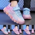 thumbnail image 2 of Toddler Girls Shoes Gold Red Zero Drop Classic Breathable Girls Sneakers Non- Lace-Up Tennis Running Shoes, Walking Shoes for Toddler/little Kid/big Kid, 2 of 7