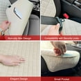 thumbnail image 3 of Linen Car Seat Covers Front Seat Covers Breathable Cloth Fabric Car Seat Protector - Universal Fit for Cars, Vans, SUVs, Trucks - 2 Units, 3 of 7