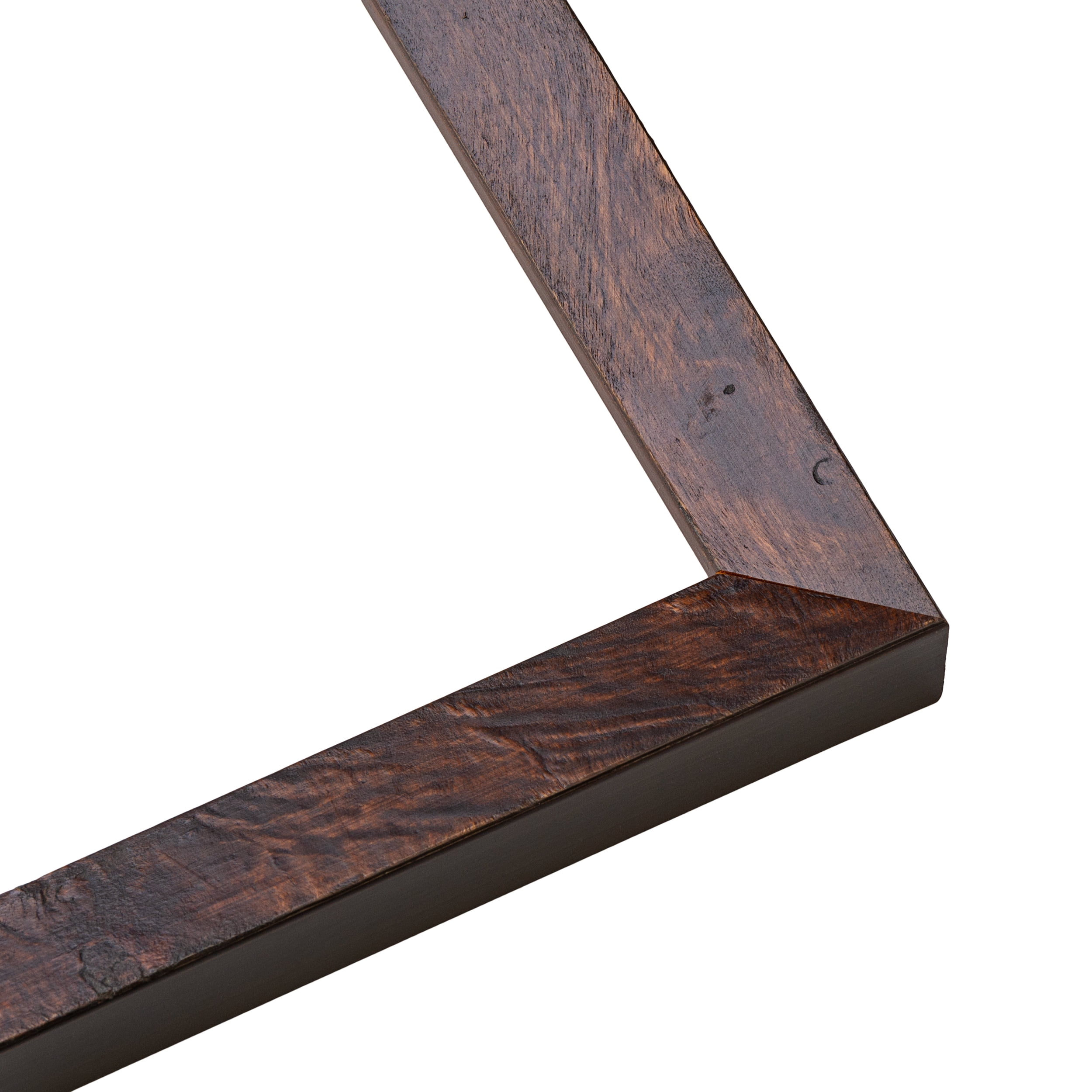 18x24 Frame Brown Rustic Lacquered Walnut Solid Wood Picture Frame Width | 0.875 Inch Moulding