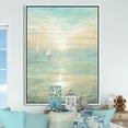 thumbnail image 2 of Designart ' Sunrise Boat I ' Nautical & Coastal Framed Canvas, 2 of 3