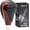 Black Leather / Cherry Red Walnut, variant on SHIFTIN Carbon Fiber Pattern Gear Shift Knob for Lexus ES300h ES350 GS300 GS350 GS430 GS460 IS250 IS300 LS460 LS600h RX350 RX450h (Punched Black Leather / Carbon Fiber Pattern)