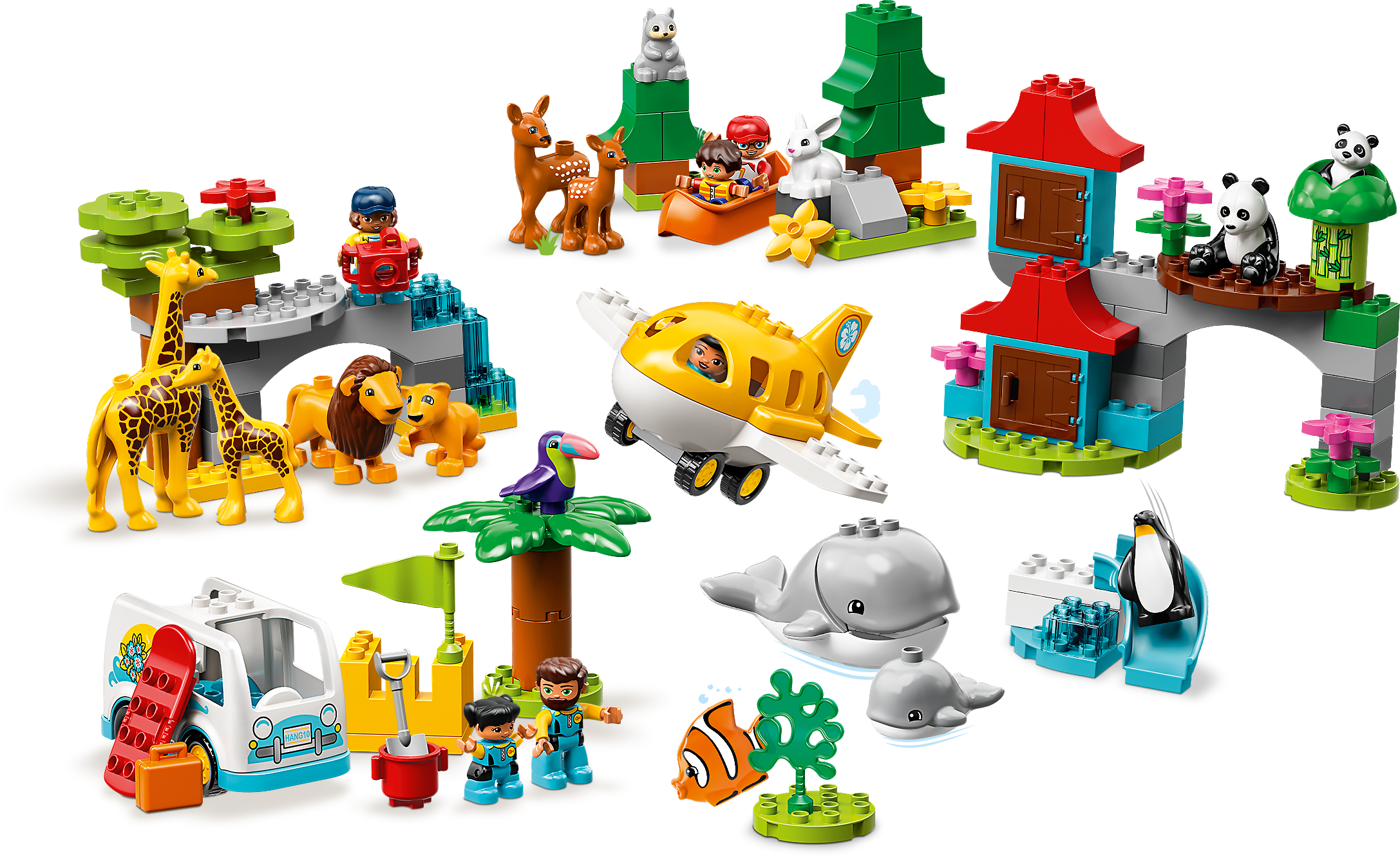 LEGO DUPLO Town World Animals 10907 Building Bricks (121 Pieces)