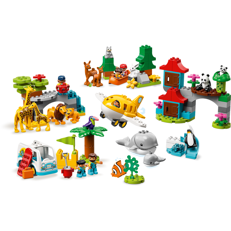 LEGO DUPLO World Animals 10907 Building Bricks (121 Pieces) - Walmart.com