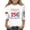 #A07-White, variant on Abcomgle Girls Patriotic Shirts 4th Of July 250th Birthday Graphic Tee Tops Crew Neck 3/4 Sleeve T Shirt Comfy Independent Day Tees,Red,5-6Years
