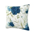 thumbnail image 2 of YFYANG Square Decorative Throw Pillow Case (Without Pillow Insert), Blue Vintage Watercolor Flower Bedroom Sofa Car Cushion Cover, 26"x26", 2 of 9