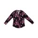 thumbnail image 1 of INC Blusa floral para mujer, negra, grande, 1 of 2