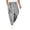 Gray, variant on Babcutegg Harem Pants for Men Baggy Fit Elastic Waist with Pockets Fashion Casual Tapered Pants Army Green Size 3XL