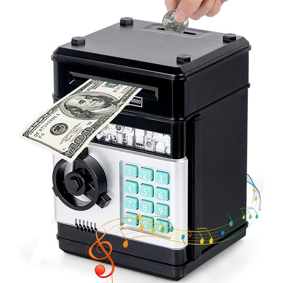 Amdohai Piggy Bank for Kids, Electronic Password Piggy Bank ATM Money Box Toys for Boys