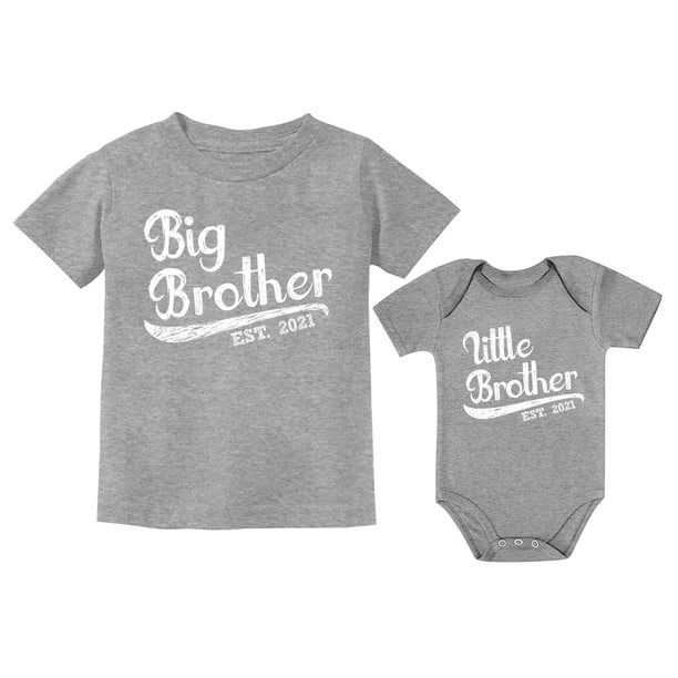 Sibling Shirts Set for Big Brother and Little Brother 2021 Boys